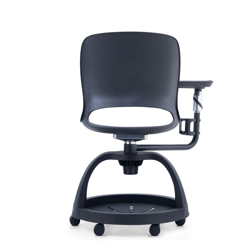 Okul için Yazı Tahtası ve Saklama Braketi ile Tam Fonksiyonlu Hareketli Eğitim Sandalyesi