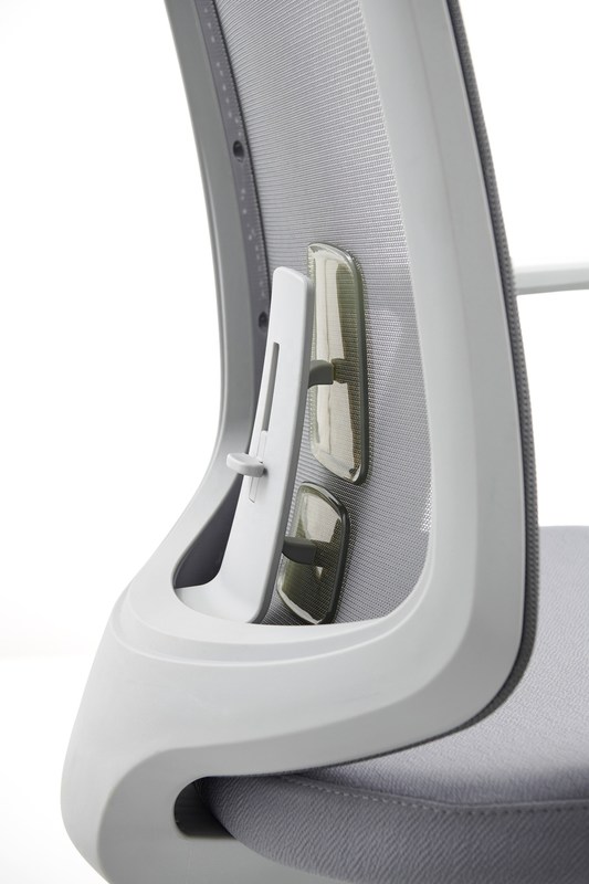 M-062B Orta sırt gri döner ağlı sandalye ergonomik üst düzey yönetim sandalye