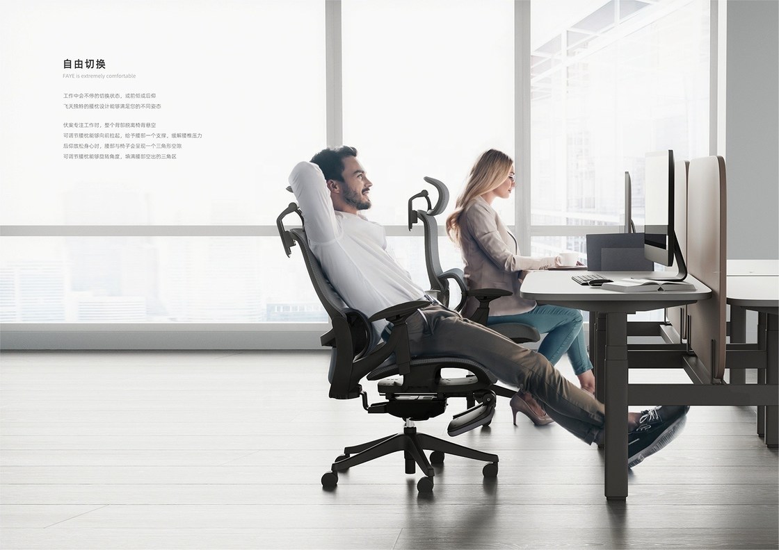 Donati Mekanizmiyle Tam Mesh Patron Sandalyesi Lüks Modern Ofis Mobilyaları BIFMA Sınavı