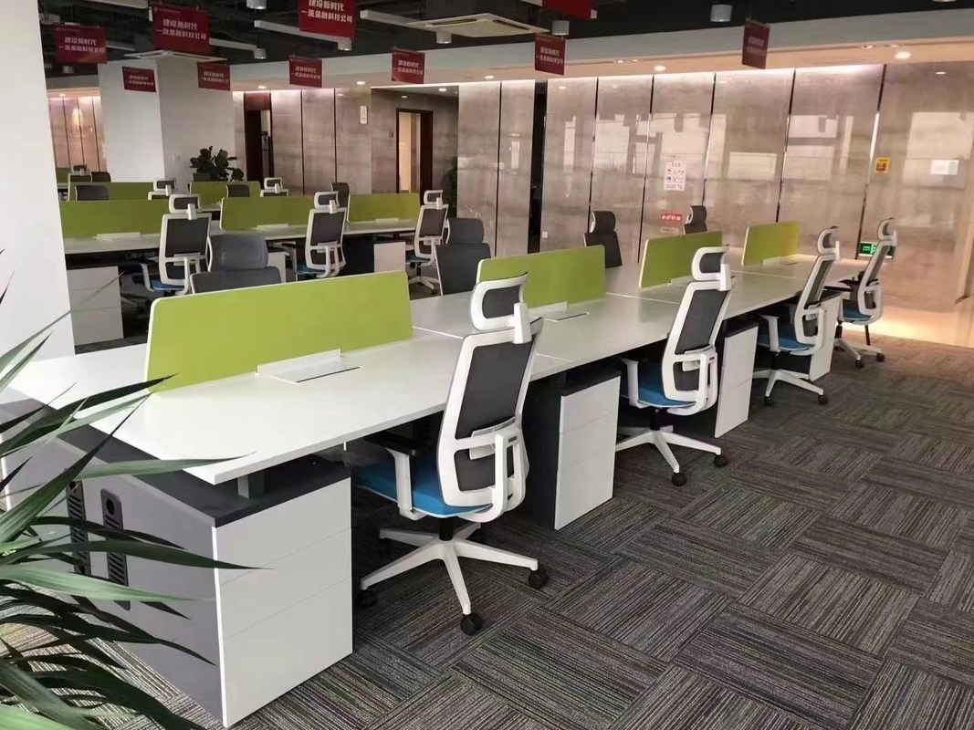 Modern Design Iron Frame High Back White Mesh Swivel Office Chair for Foshan Furniture