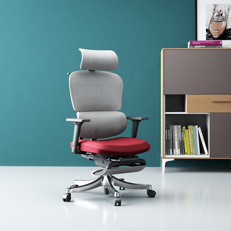 Konforlu Ofis için Metal Türü Paslanmaz Çelik Yüksek Sırtlı Döner File Sandalye