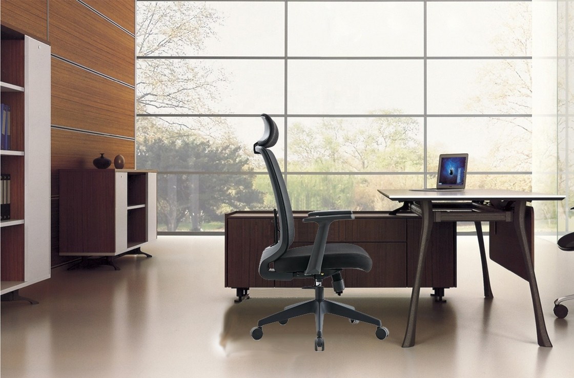 Ofis Müdürü için Sırt Yastığı Düzenlenebilir Yüksek Sırt Döner Açılık Sandalye M-062A Executive