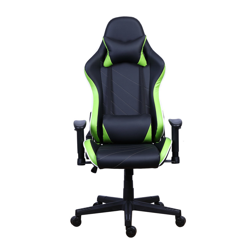 PU Castor Deri Yatar Oyuncu Koltuğu LED Işıklı Çubuk Yarışçı RGB Oyuncu Koltuğu