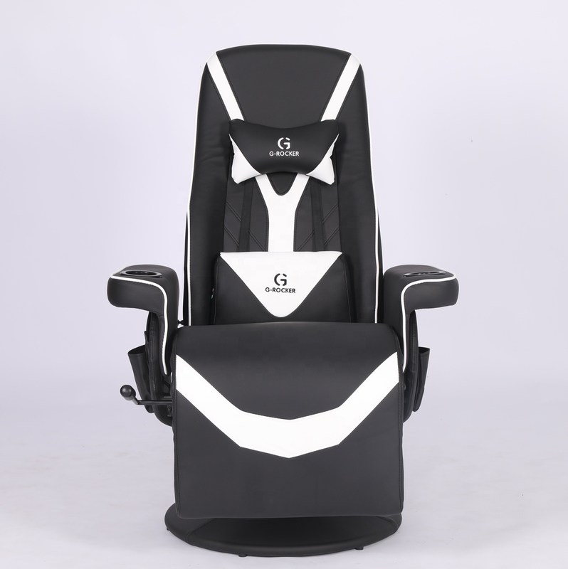 Pembe Yarış Tarzı Deri Bardak Tutuculu Özel Ofis Koltuğu Lüks Oyuncu Koltuğu