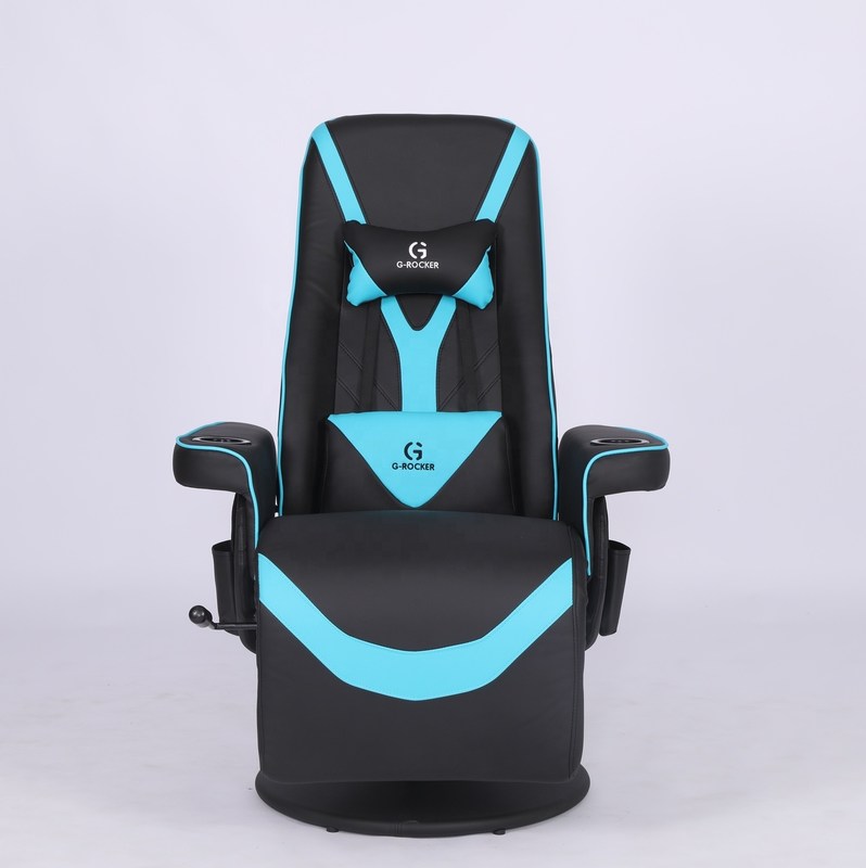 Pembe Yarış Tarzı Deri Bardak Tutuculu Özel Ofis Koltuğu Lüks Oyuncu Koltuğu